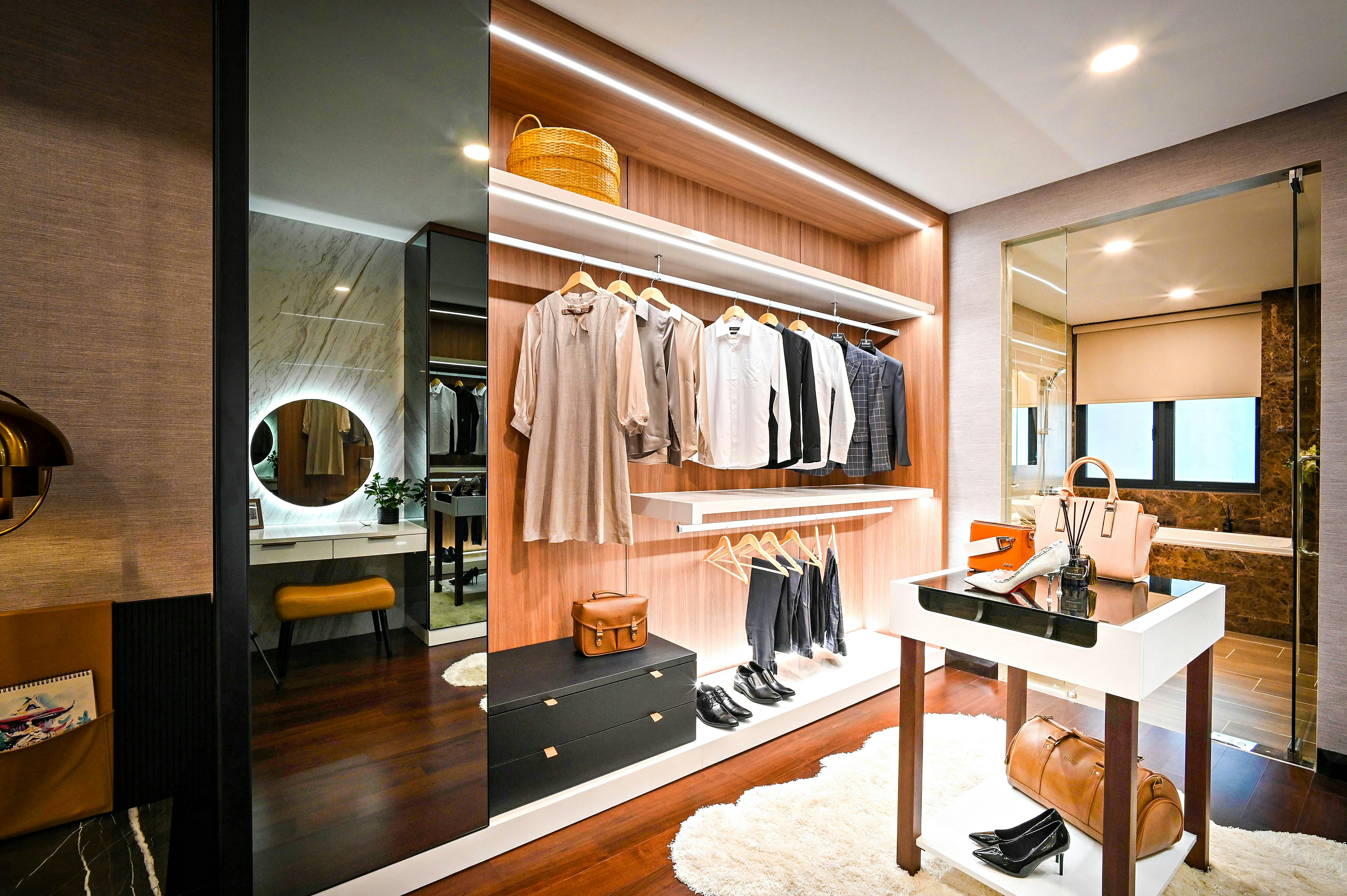Flush Walnut Wardrobe